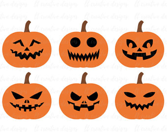 340x270 Pumpkin Face Svg Etsy