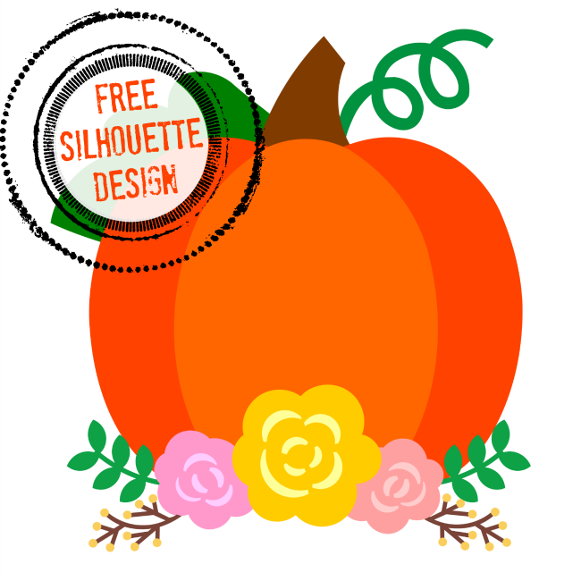 650x650 Free Silhouette Pumpkin Design