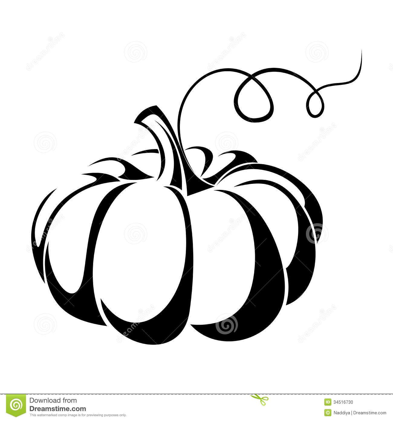 1300x1390 Pumpkin. Black Silhouette.