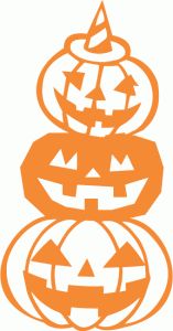 157x300 Silhouette Design Store Halloween Pumpkin Scene Cutout Scroll