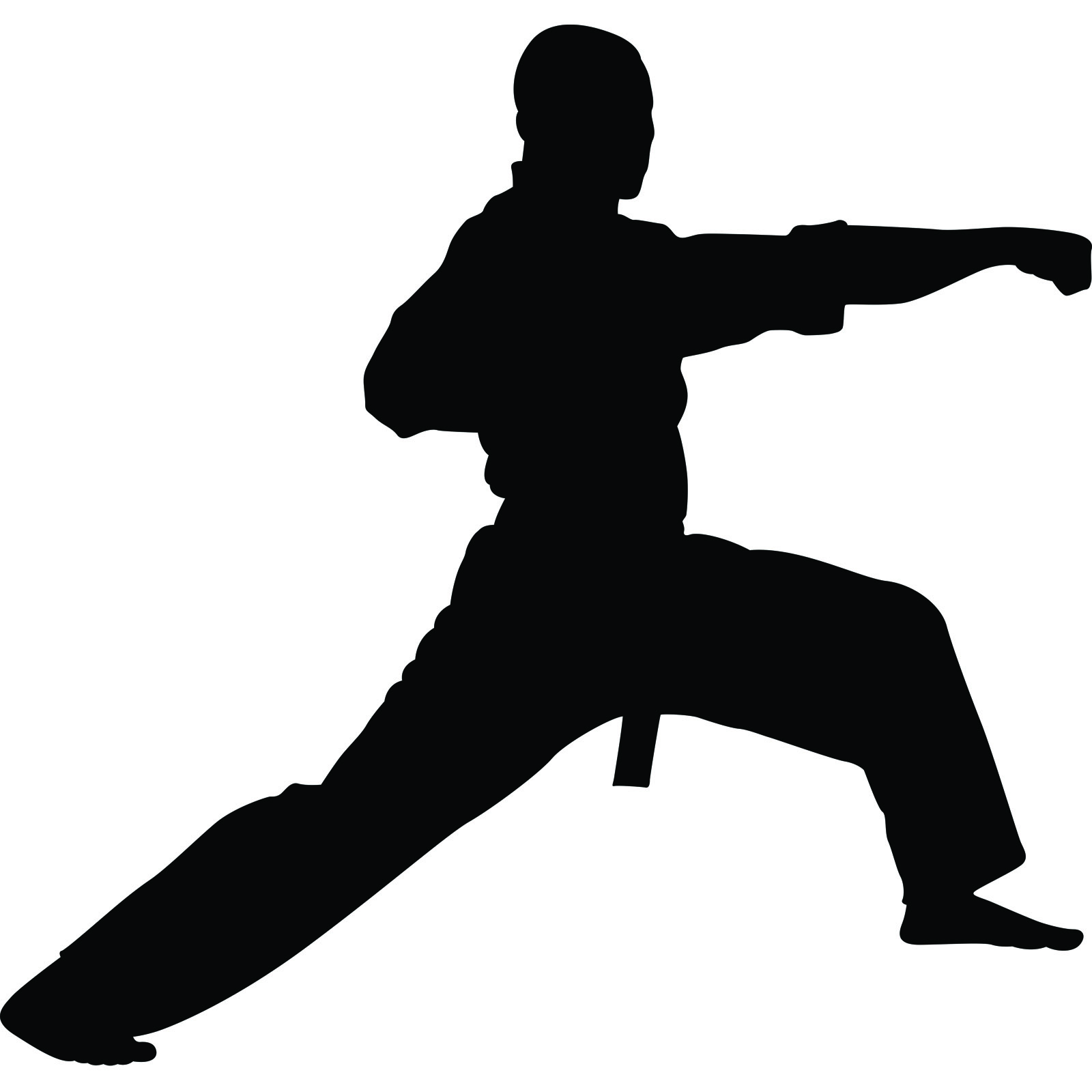 1600x1600 Martial Arts Punch Karate Kung Fu Wall Sticker