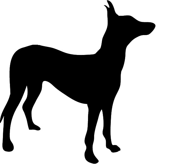 602x561 Dog Silhouette
