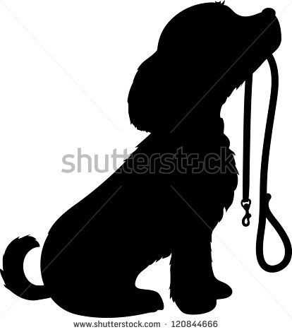 414x470 Puppy Silhouette Clipart