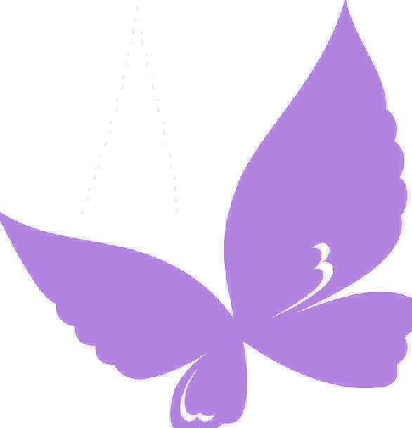 586x609 Butterfly, Elaborate, Silhouette, Outline, Purple, Design, Project
