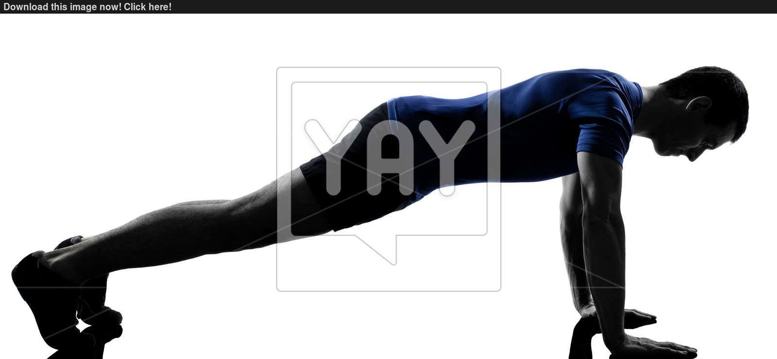 1600x740 Man Exercising Workout Push Ups Silhouette Image