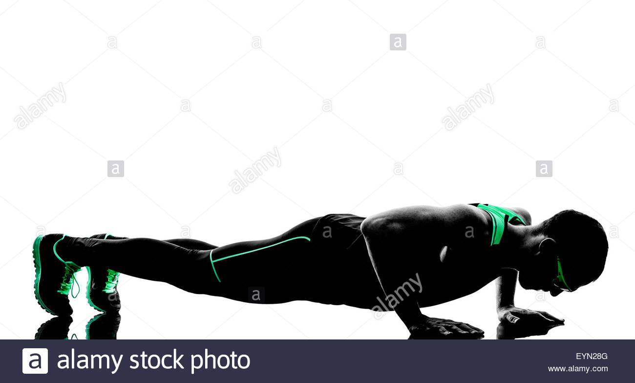 1300x783e Man Exercising Push Ups Fitness In Silhouette Isolated