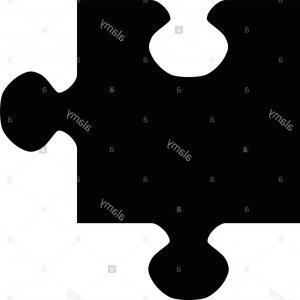 300x300 Stock Photo A Black And White Silhouette Of A Jigsaw Piece Ardiafm