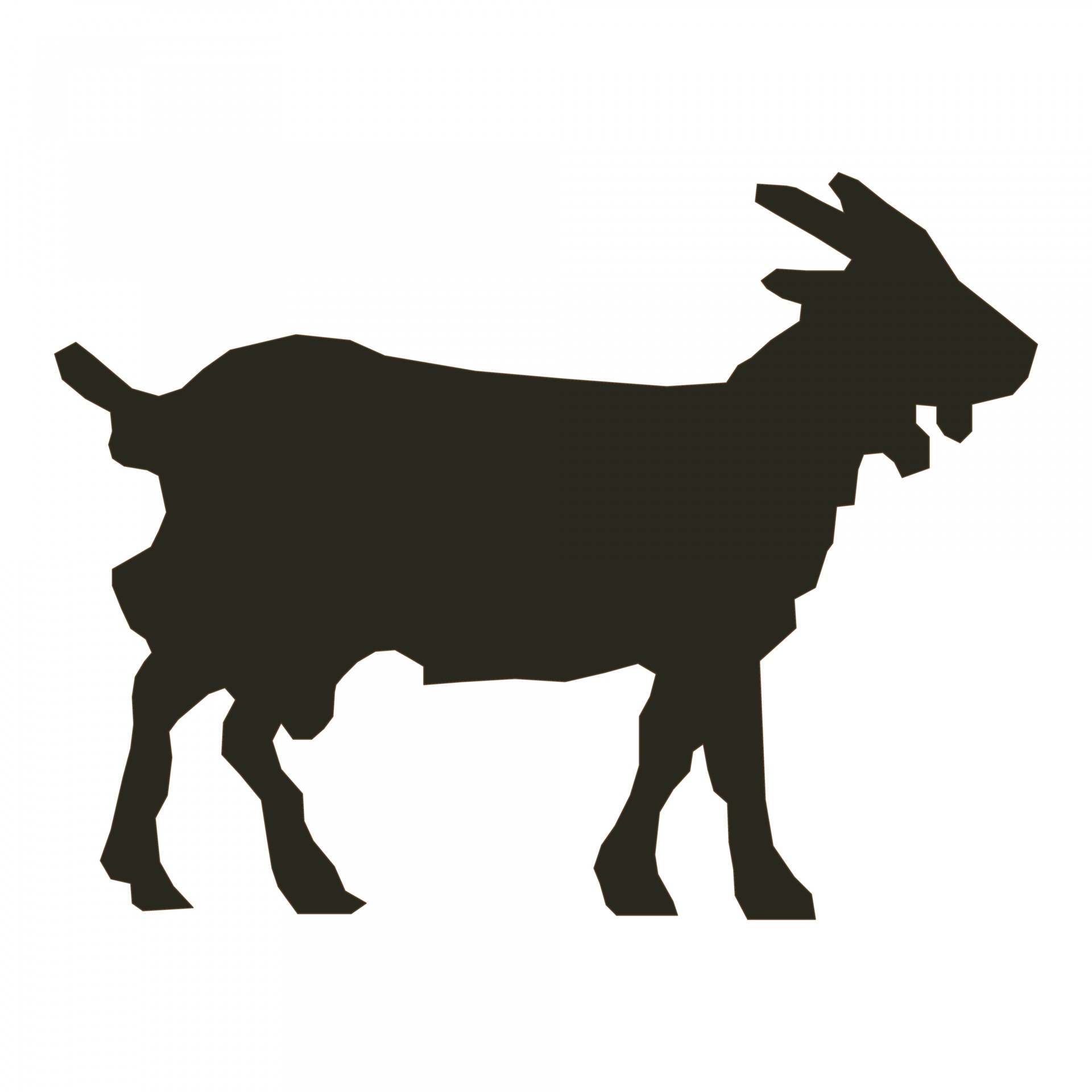 1920x1920 Goat Silhouette Free Stock Photo