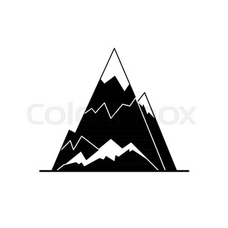 320x320 Abstract Colorful Hills Amp Mountain Ranges Amp Grassland Icon Stock