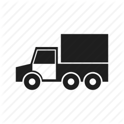 256x256 Car, Childhood, Children'S, Kids, Silhouette, Toy, Truck Icon