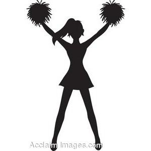 300x300 Cheerleader Clipart Free Silhouette