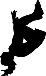 180x300 Cheerleading Stunt Silhouette Clipart Cheer Stunt Clipart