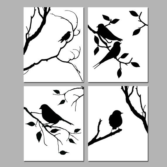 570x570 Birds Of A Feather Wall Art Quad