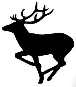 264x300 Running Elk Decal Window Sticker Car Rv Quad Truck Hunting