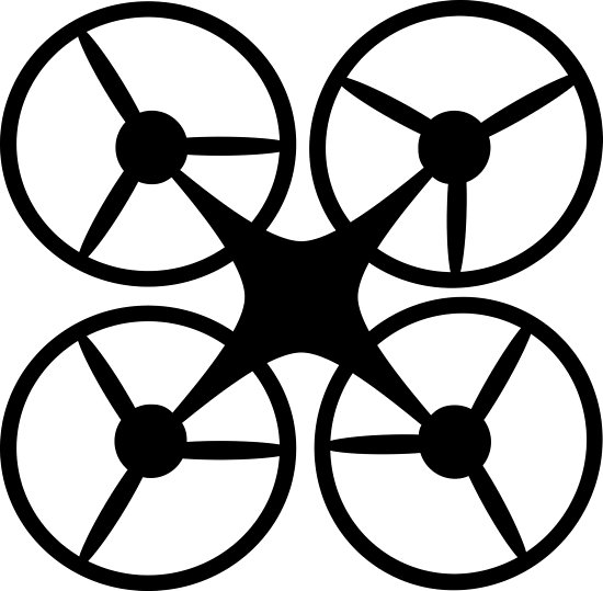 550x539 Quadcopter Silhouette Posters By Pferdefreundin Redbubble