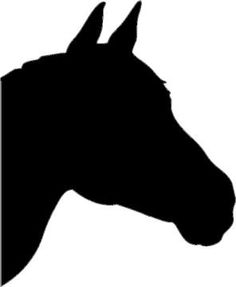 236x287 Quarter Horse Head Silhouette 5.jpg Art
