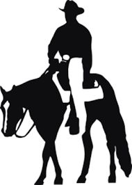 190x266 Cowboy On Horse Silhouette