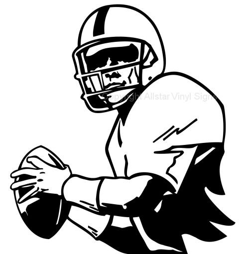 500x510 Basketball And Football Wall Art Quarterback Wall Murals