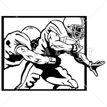 361x361 Football Quarterback Silhouette Clipart