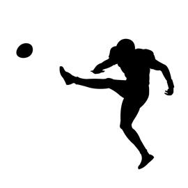 270x270 Football Kicker Silhouette Stencil Free Stencil Gallery