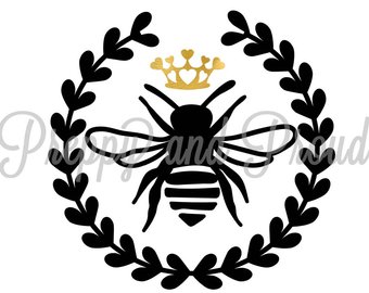 340x270 Queen Bee Car Decal Etsy