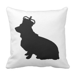 307x307 Corgi Silhouette Pillows
