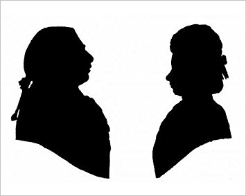 355x283 Buy Photographic Print Of Silhouette Portraits Of King George Iii