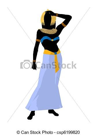 337x470 Cleopatra Illustration Silhouette Historical People