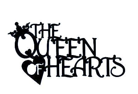 448x304 The Queen Of Hearts Mother Goose Word Silhouette By Hilemanhouse