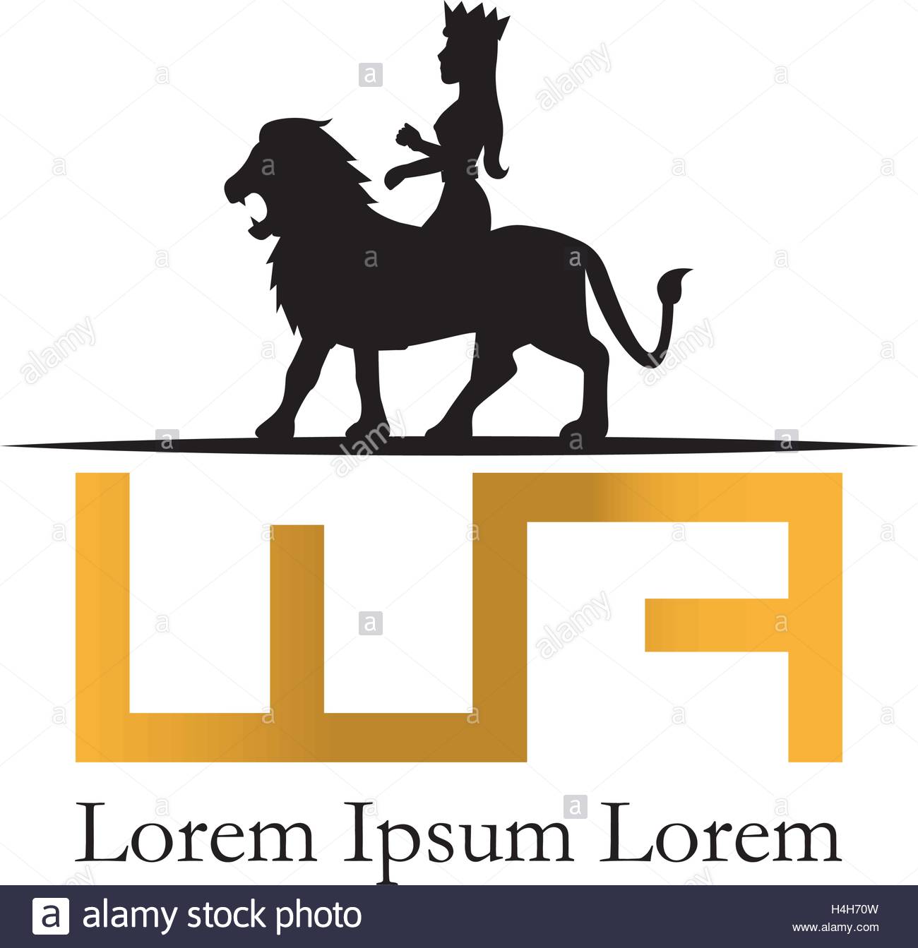 1300x1343 Lion And Queen Logo Design. Ai 10 Supported Stock Vector Art