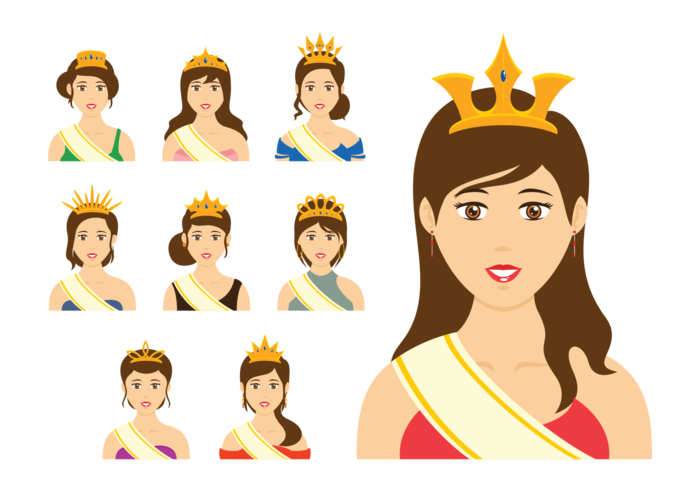 700x490 Pageant Queen Vector