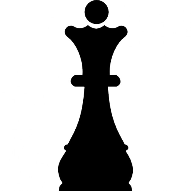 626x626 Queen Chess Piece Black Shape Icons Free Download