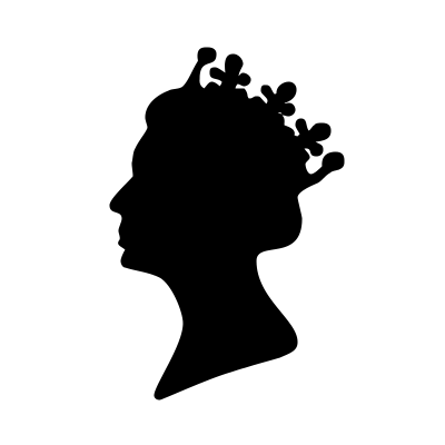 400x400 Queens Head Silhouette Psd