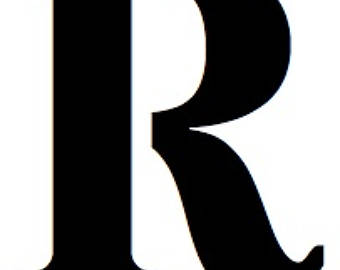 340x270 Letter R Stencil Etsy
