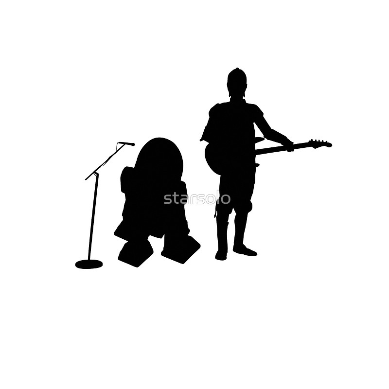 800x800 R2d2 C3po Rock Band Tote Bags By Starsolo Redbubble