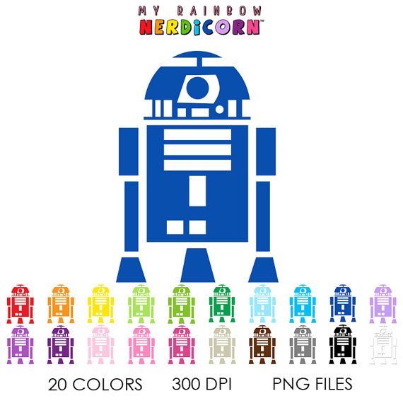 570x570 R2d2 Star Wars Clipart Stencil Png, Starwars Silhouette Clipart