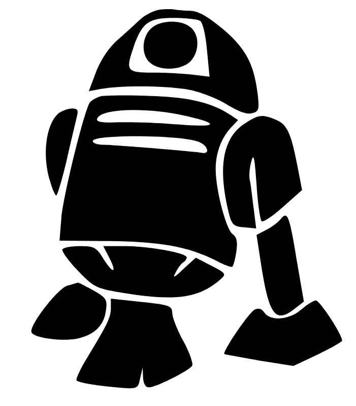 R2d2 Silhouette Vector at GetDrawings | Free download