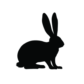 270x270 Rabbit Silhouette Stencil 02 Free Stencil Gallery