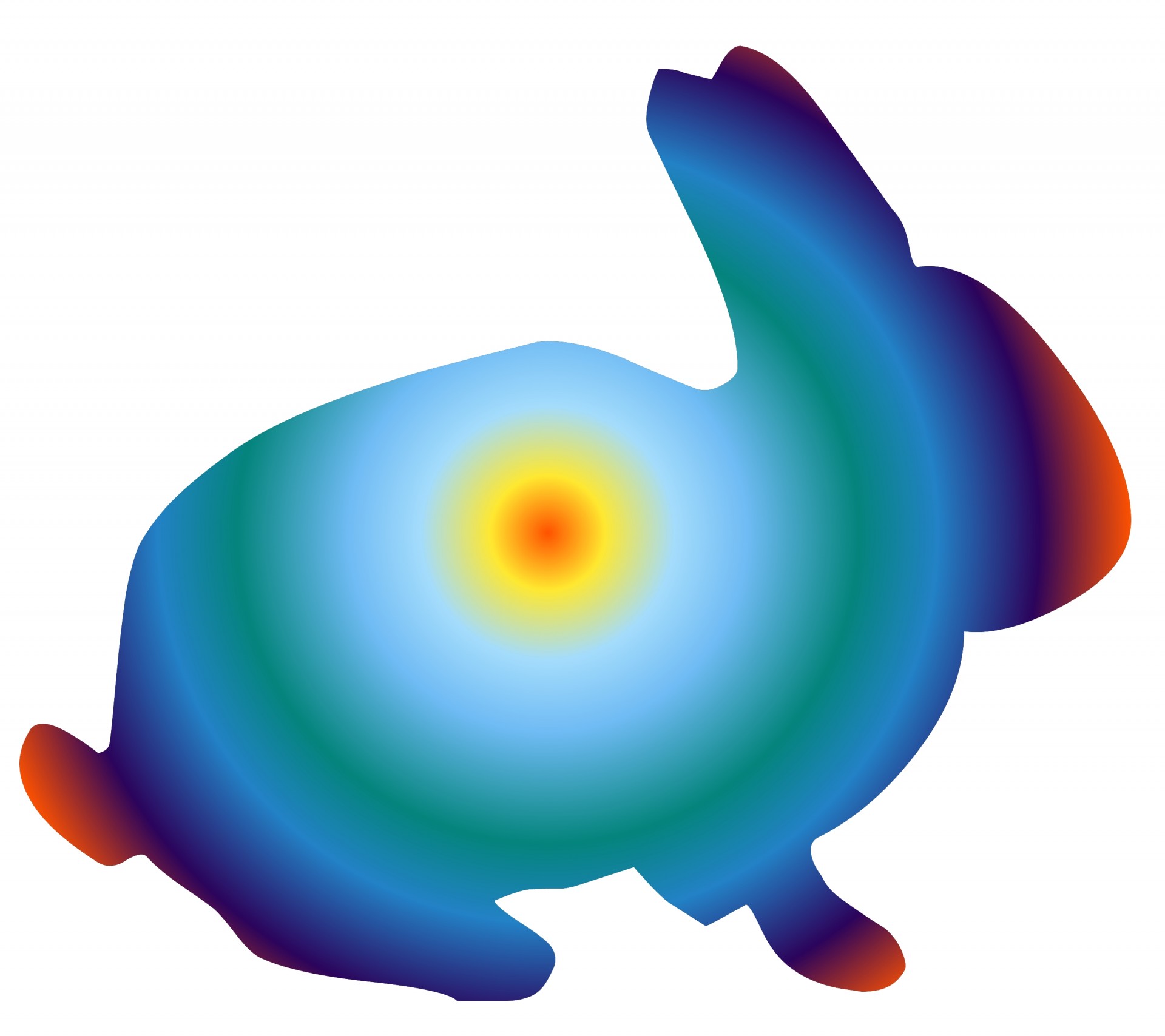 1920x1708 Rabbit Silhouette Free Stock Photo