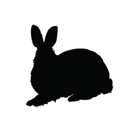 270x270 Rabbit Silhouette Stencil Free Stencil Gallery