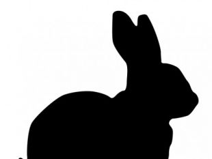 310x233 Rabbit Silhouettes With Patterns Free Vectors Ui Download