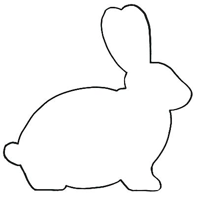 400x401 Outline Of Bunny Outline Rabbit Images Printable Coloring Bunny