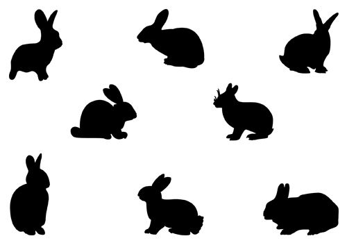 500x350 Rabbit Silhouette Download Here Easter Rabbitssilhouette Clip Art