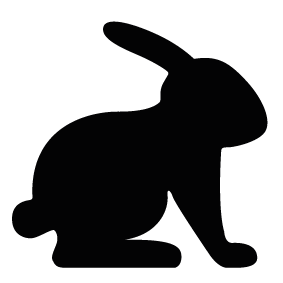 283x283 Rabbit Silhouettes Silhouettes Of Rabbit Free
