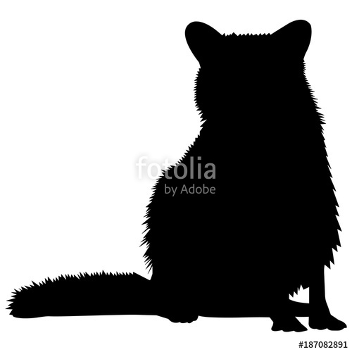 500x500 Raccoon Silhouette Vector Graphics Stock Image And Royalty Free