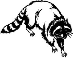 236x188 Northwoods Silhouette Raccoon Embroidered Bathroom Hand Towel