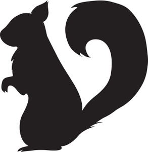 293x300 Squirrel Silhouette Clip Art Clipart Panda
