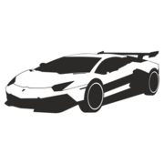 180x180 Luxury Racing Car Lamborghini, Vector Files
