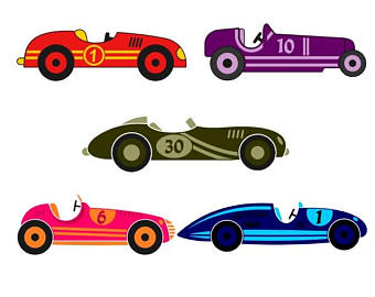340x270 Retro Race Car Etsy