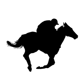 270x270 Horse Racing Silhouette Stencil Free Stencil Gallery